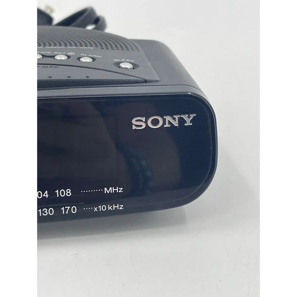 Sony Dream Machine AM/FM Dual Alarm Digital Clock Radio Black ICF-C212‎ Works